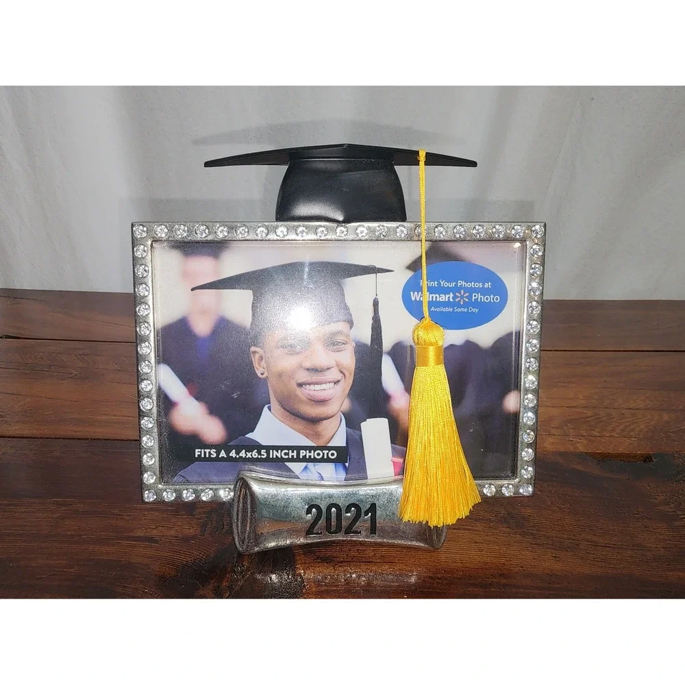 New 2021 Graduation Photo Frame Cap and Tassel‎